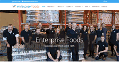 Desktop Screenshot of enterprisefoods.co.uk