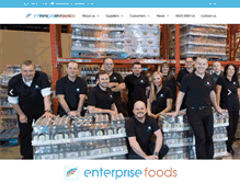 Tablet Screenshot of enterprisefoods.co.uk